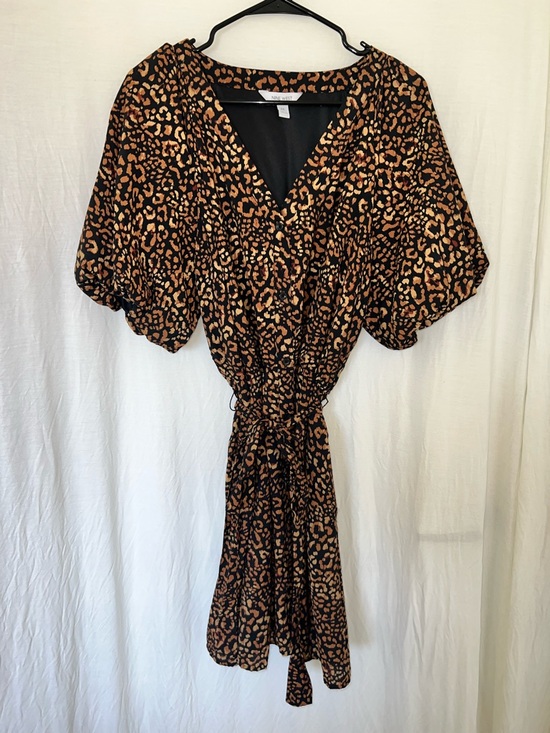Nine West Dresses & Skirts - Nine West women’s animal print dress size XXL fully lined balloon sleeves casual